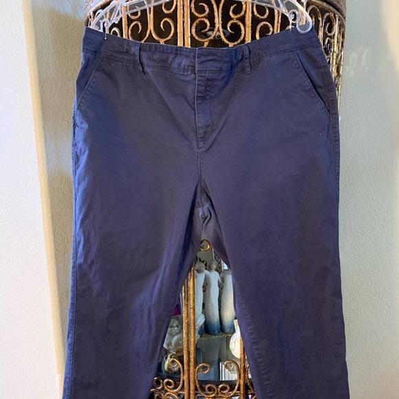 Liz Claiborne City Fit Navy Blue Pants 16 - Picture 1 of 4